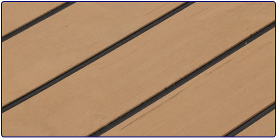 Atlanteak decking material - black