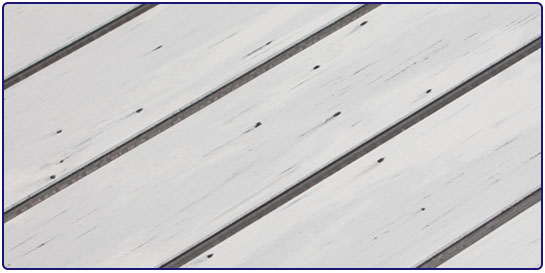 Atlanteak decking material - silver