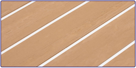 Atlanteak decking material - white