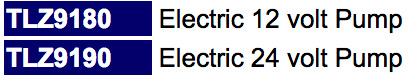 Lavac Electric Pump product codes