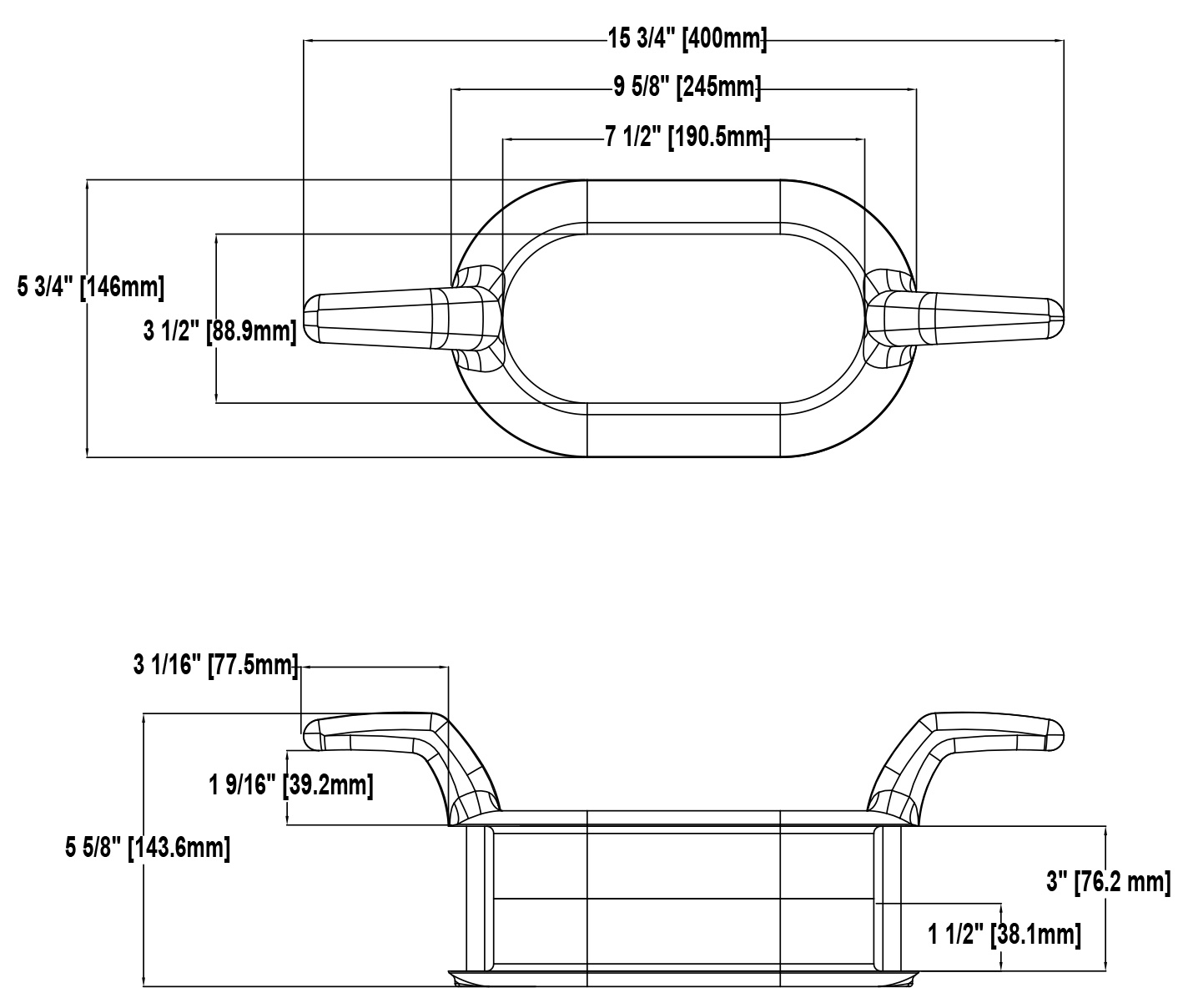 NWM - 1000 C Hawse Cleat